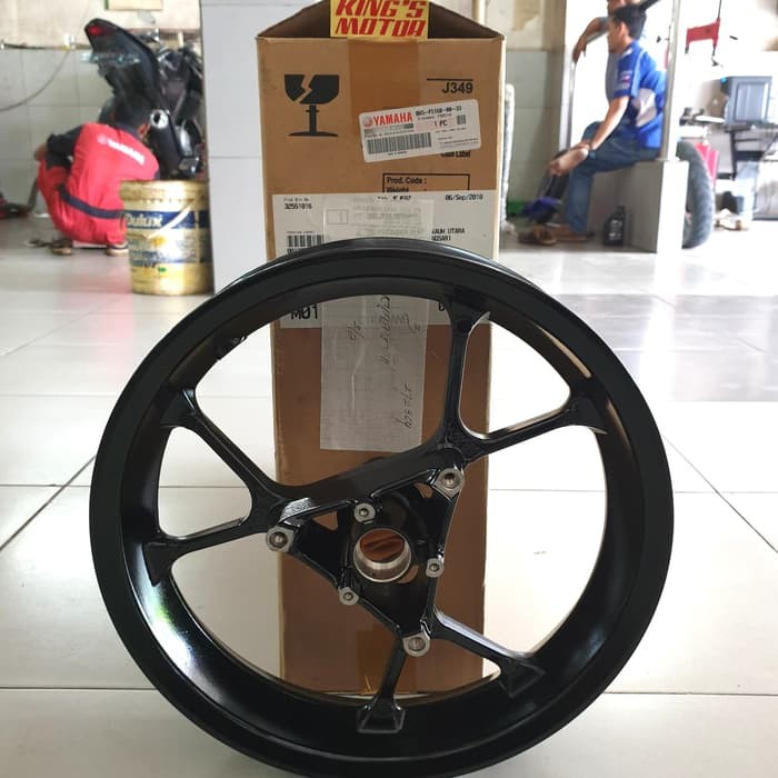 VELG, RACING, DEPAN AEROX 155, LEXI HITAM ASLI YAMAHA