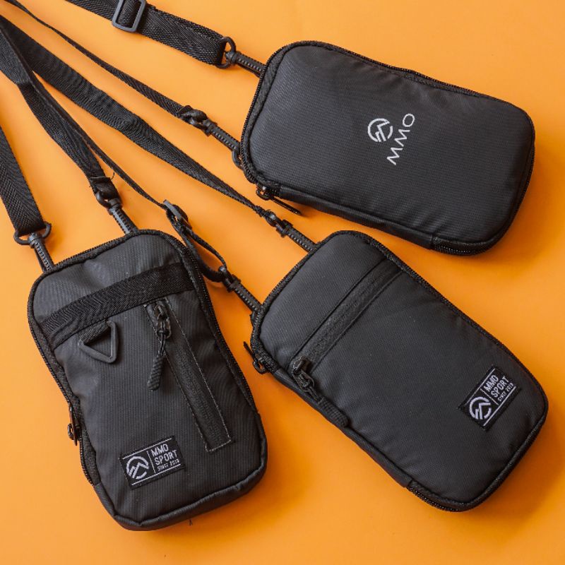 Tas Wallet Gantung MMO Leher Slot Kartu Dan Hp 6,5 inc Tas Pria