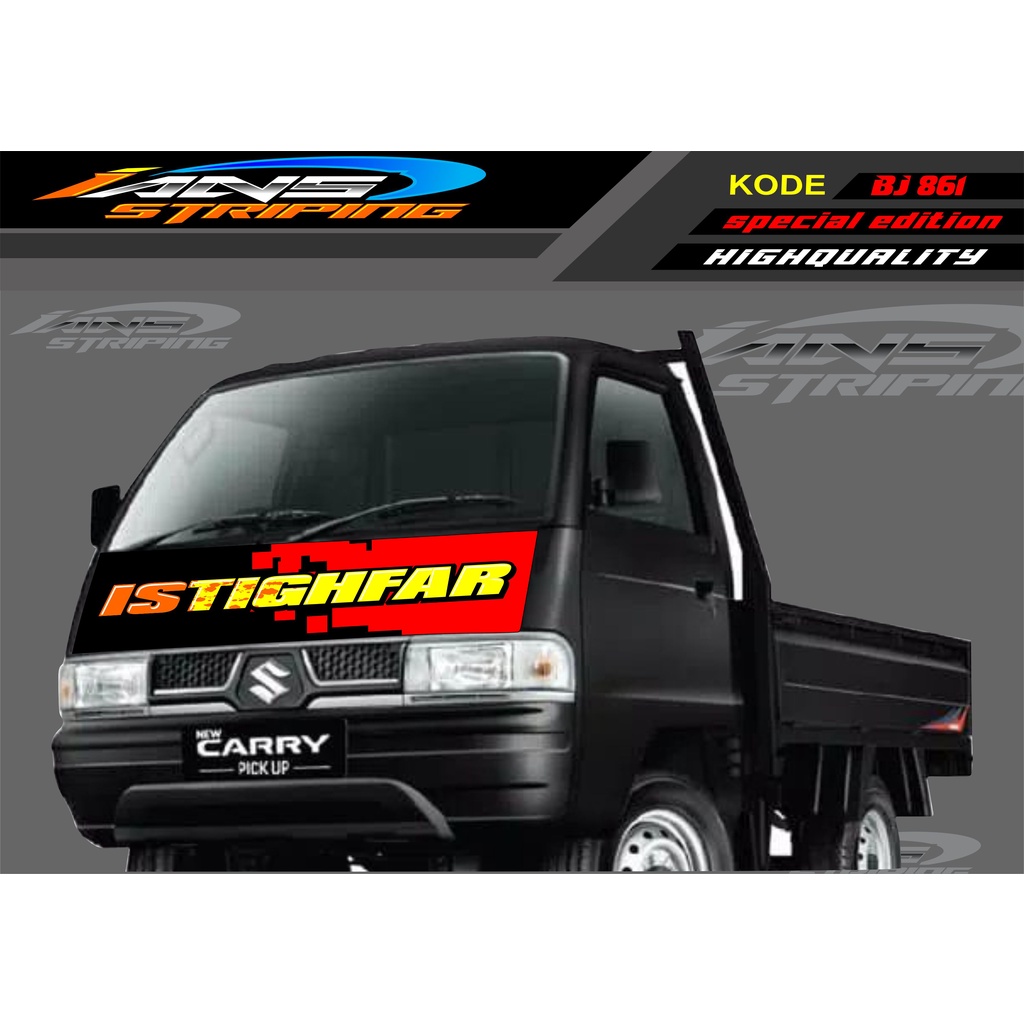 DECAL STICKER KAP DEPAN MOBIL CARRY/ STIKER KABIN DEPAN MOBIL CARRY PICK UP / STICKER TERBARU