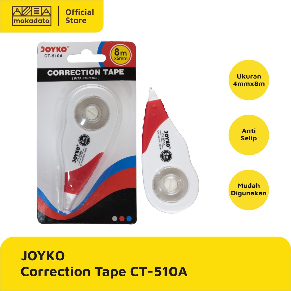 

STIPO KERTAS / CORRECTION TAPE JOYKO CT-510A MURAH