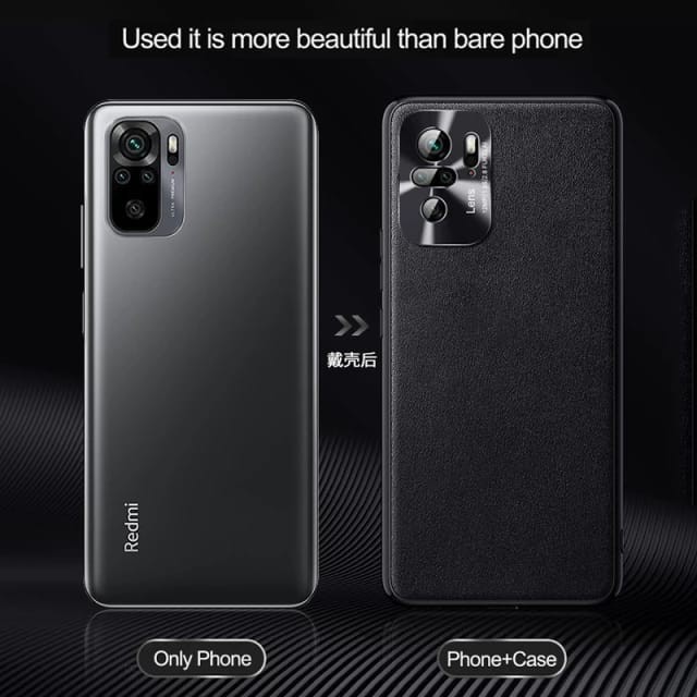 XIAOMI REDMI NOTE 10 / NOTE 10S  / NOTE 10 PRO SOFT CASE LEATHER METAL CAMERA PROTECT