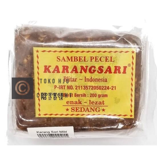

Sambel pecel karangsari asli blitar 200gr (SEDANG)