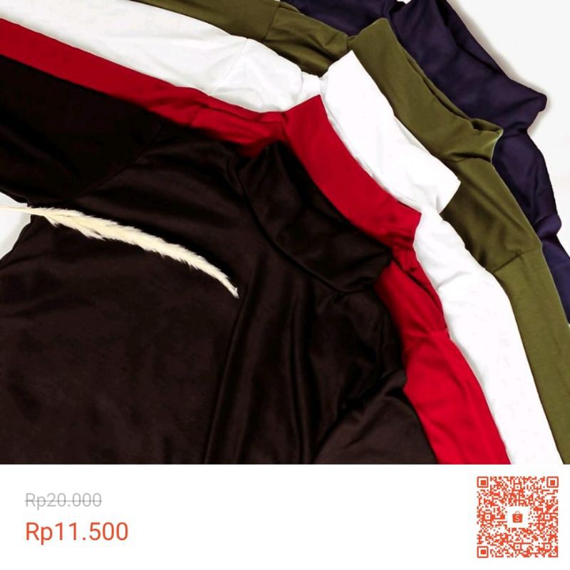 MANSET BADAN/ MANSET KAOS  POLOS /MANSET HIJAB-1