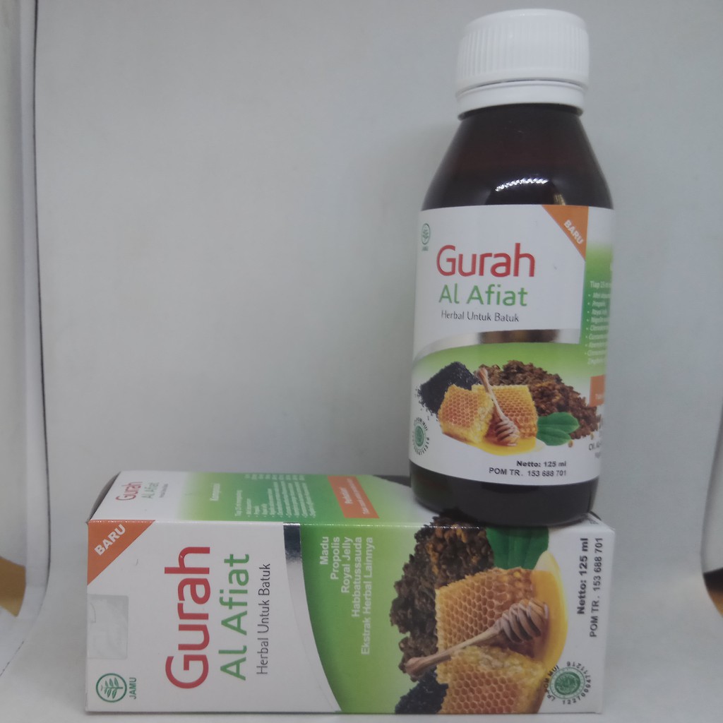 Madu Sirup Gurah Al Afiat Meredakan Penyakit Batuk Isi 125 gr