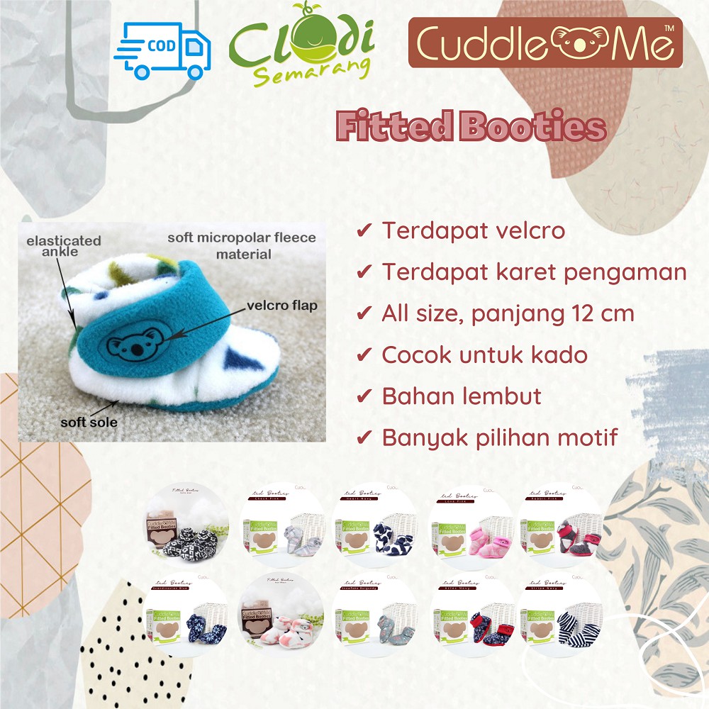 Fitted Booties Cuddle Me Kaos Kaki Bayi SNI Nyaman Ergonomis