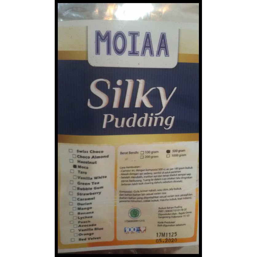 

MOIAA PUDDING SUTRA 500 GRAM/ MOIAA SILKY PUDDING/ 17 RASA/ 500 GRAM