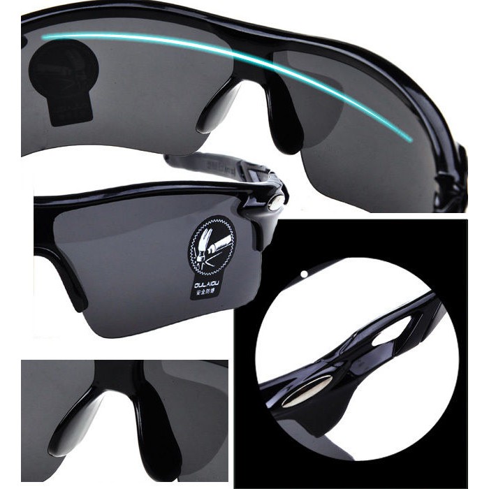 YGRETTE - Kacamata Sepeda Bersepeda Olahraga Sepeda Wanita Pria Sunglasses Cycling Lari Sports