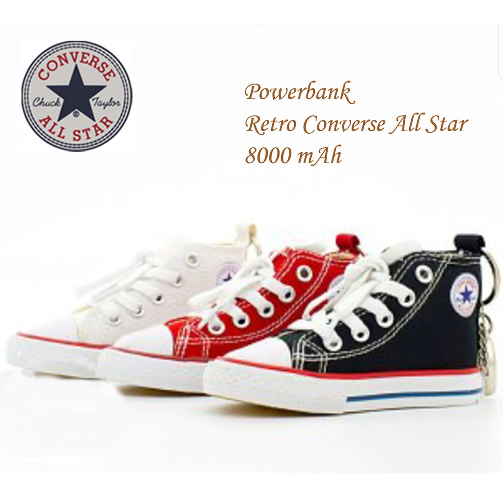 POWERBANK KEREN RETRO CONVERSE ALL STAR 8000mAh