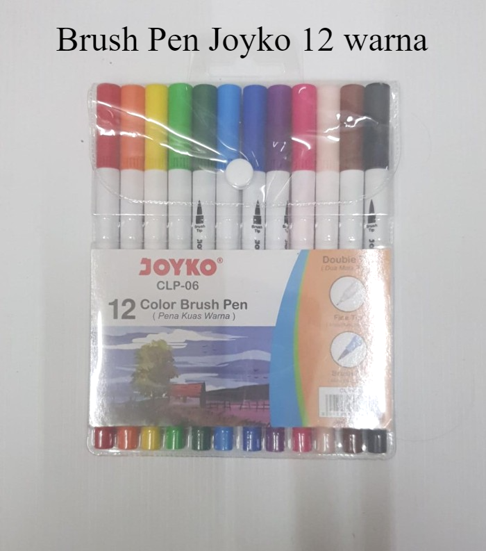 

JOYKO BRUSH PEN CLP-06 12-COLOUR | ALAT MEWARNAI