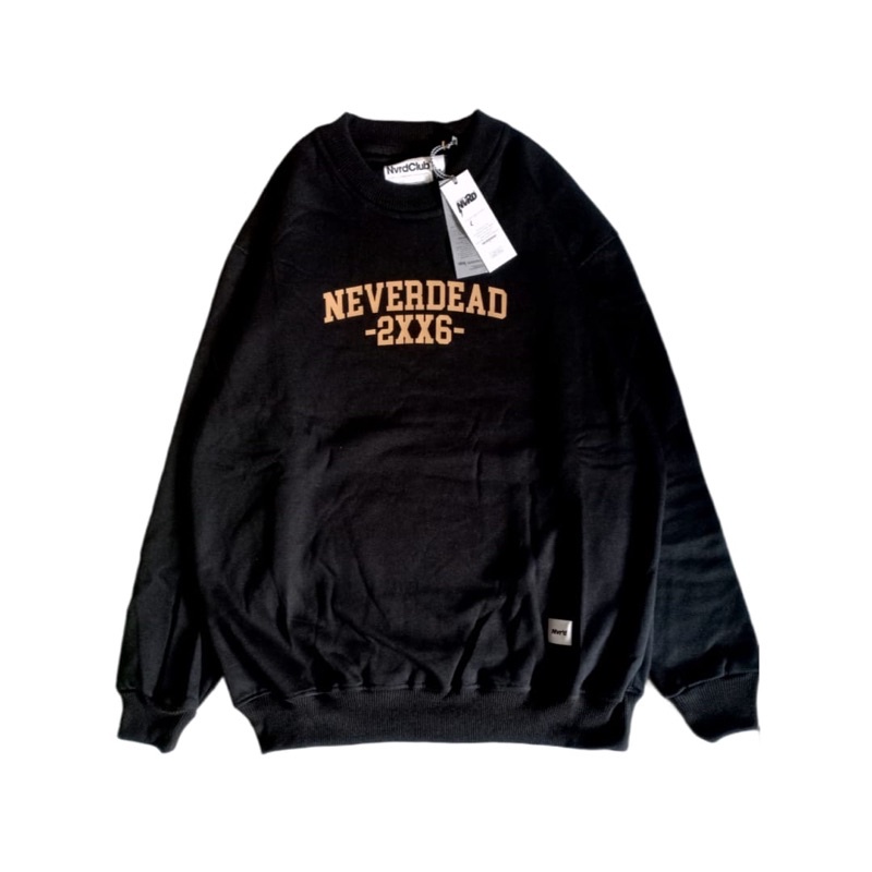 NEVER DEAD - CREWNECK - BLACK - ORIGINAL