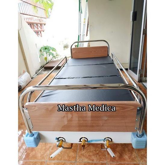 Jual Bed Tempat Tidur Rumah Sakit Crank Standart Kayu Ranjang Pasien Shopee Indonesia