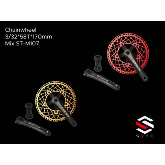 CRANK SET SYTE M107 58T