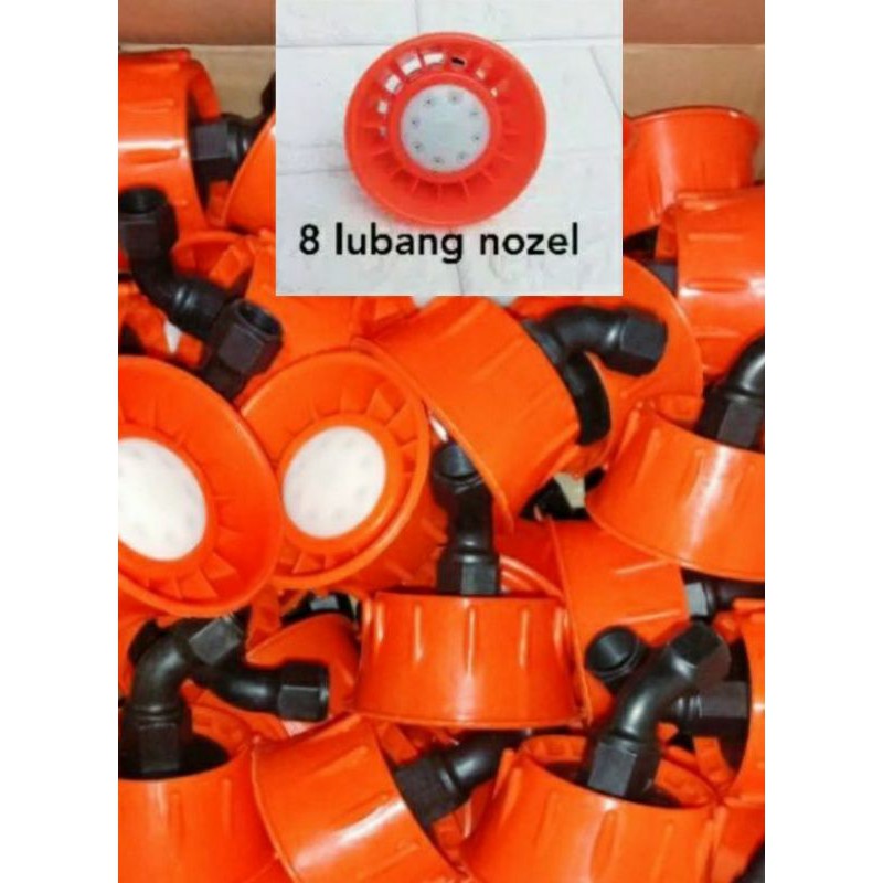Nosel Sprayer Nozel Mesin Semprot Hama 8 Lubang Drat 14 mm