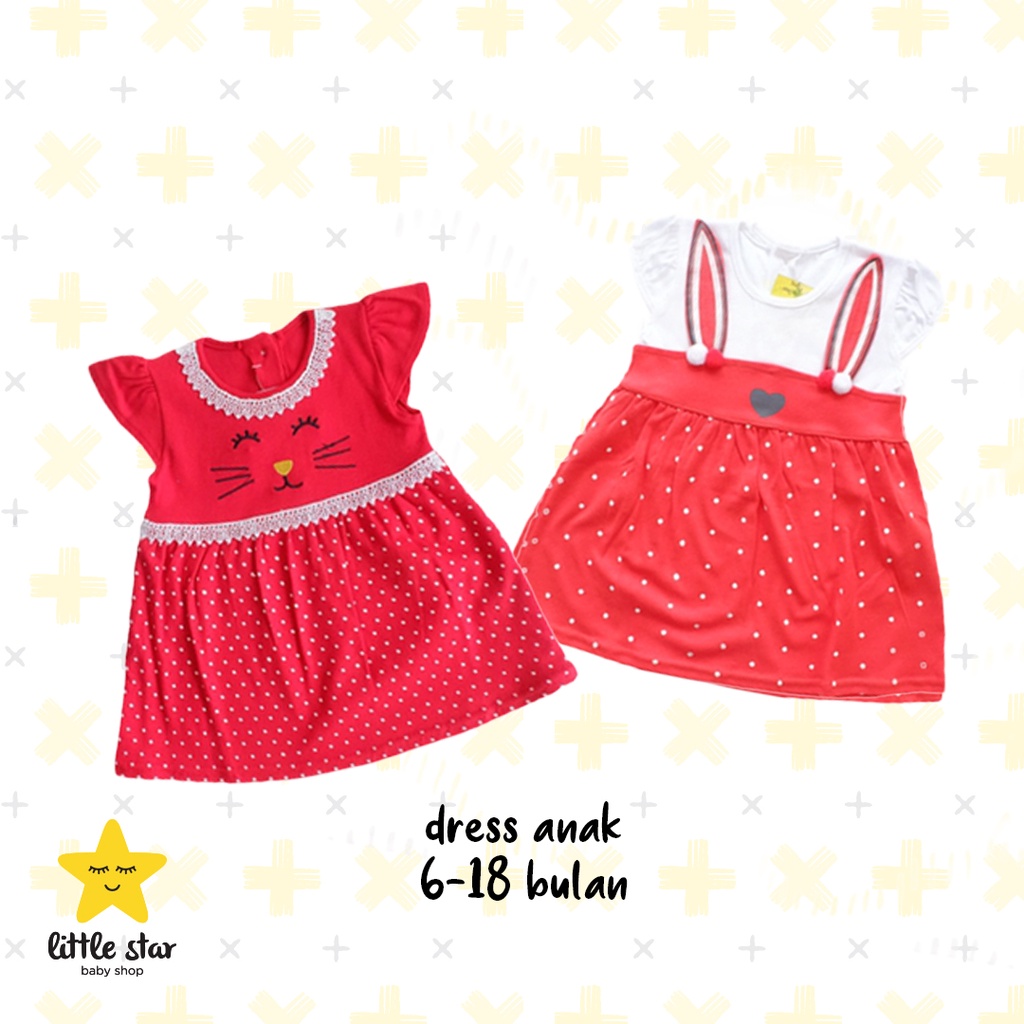 Dunamos Dress Anak Perempuan | Set Baju Pakaian Anak Bayi Cewek