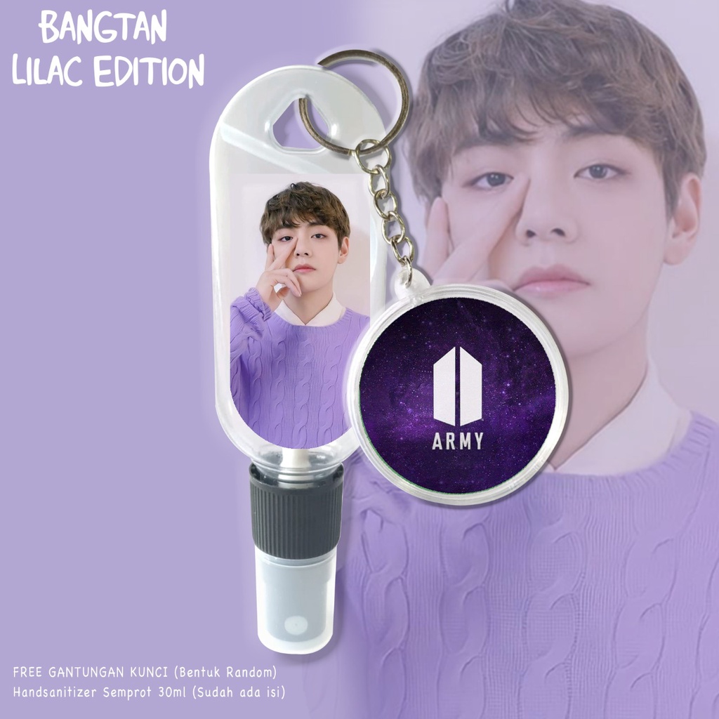 (FREE GANTUNGAN KUNCI) HANDSANITIZER B T S / KPOP EDITION / ARMY / BANGTAN / INCLUDE ISI 30ML