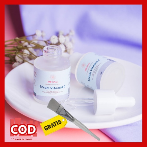 HR Glow Serum Whitening + Vit C & Serum Saffron Glow Ori Pemutih Wajah