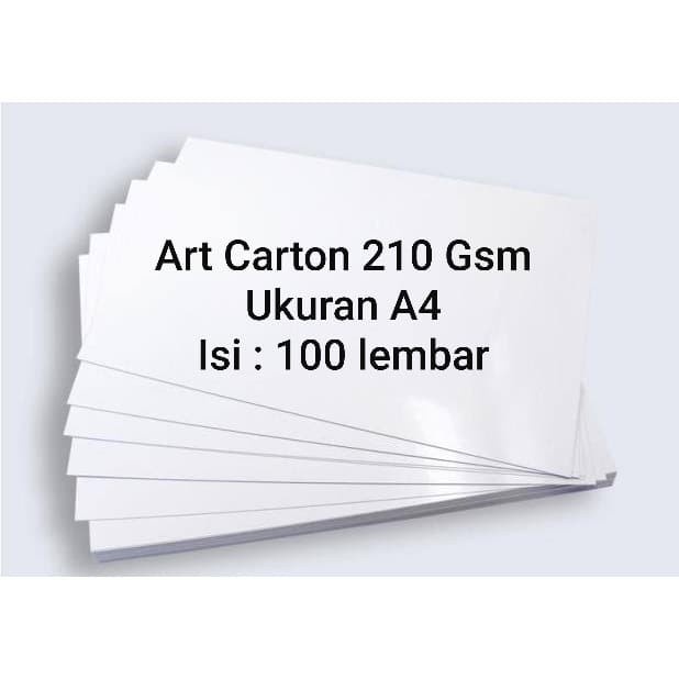 

(DISKON TERMURAH) Art Carton 210 Gsm A4 100 Lembar