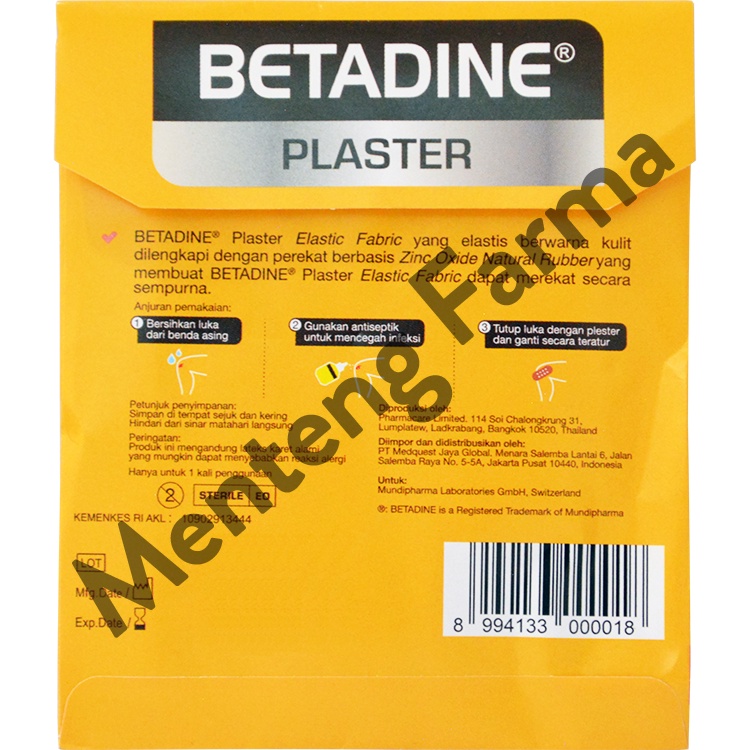 Betadine Plaster Elastic Fabric Isi 5 Pcs - Plaster Luka