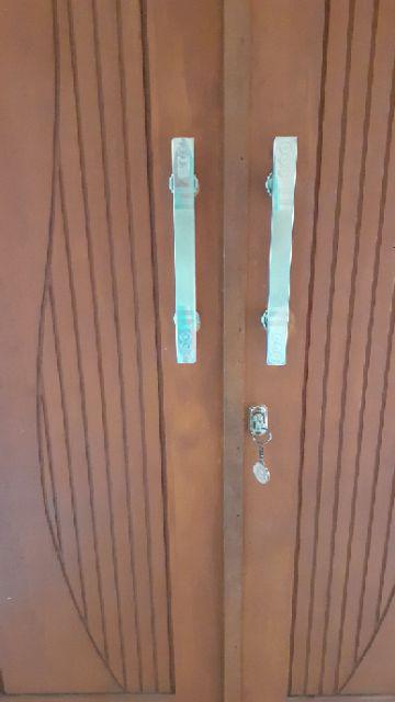 Gagang Tarikan Handle Pintu Rumah 33cm Dan 45cm Model Kotak Doff Gravir Bahan Full Stainless Steel