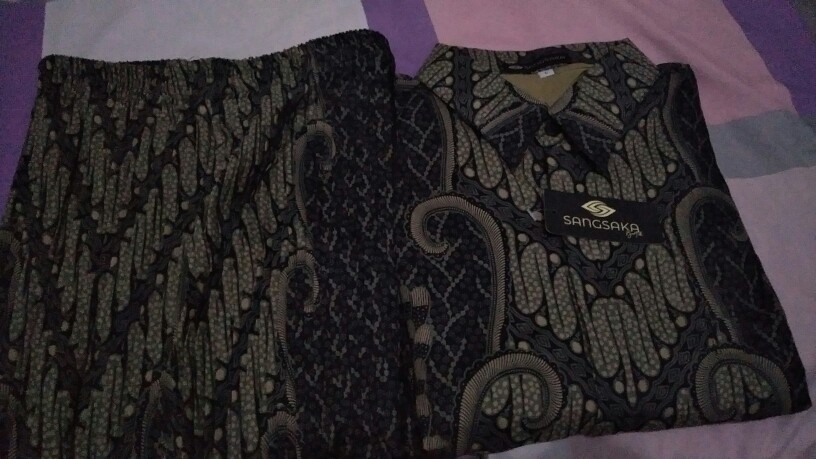 Batik Couple / Baju Batik Couple / Batik Set / Batik Lengan Panjang / Rok Set