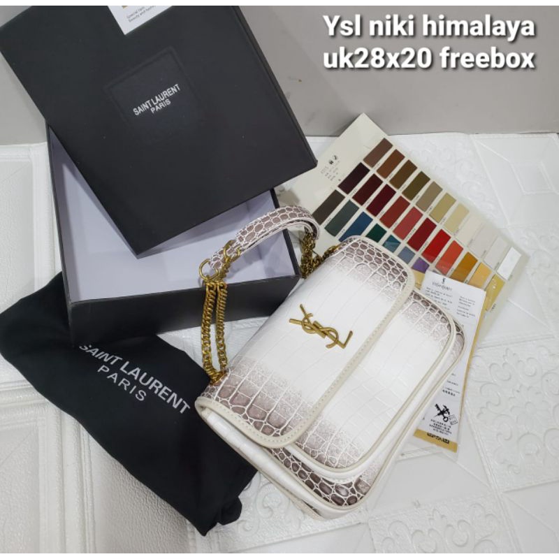YSL Niki croco Himalaya free box