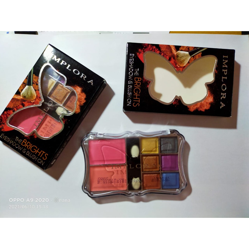 KM Implora The Bright Eyeshadow &amp; Blush On 7007 8 warna pewarna mata ber BPOM murah