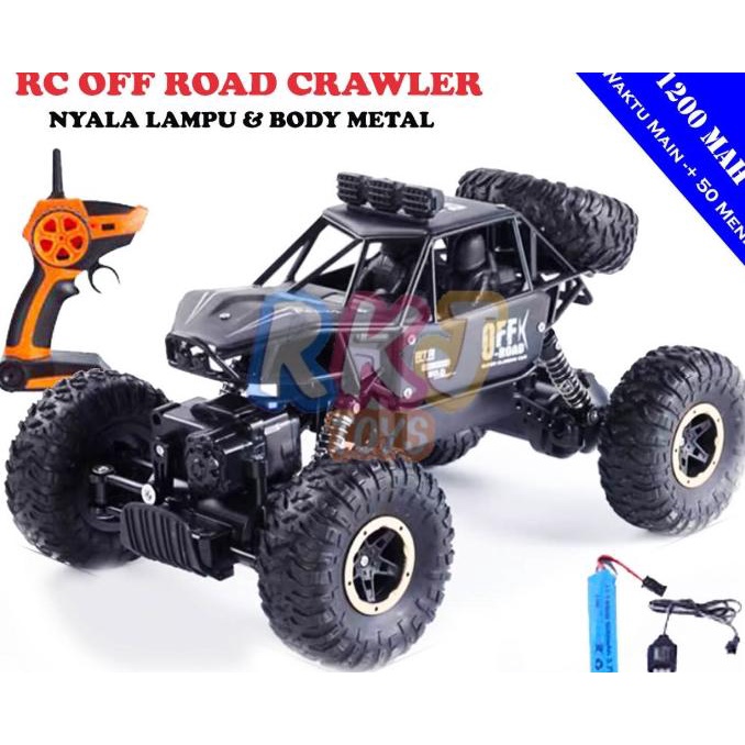 RKJ Mainan Anak Mobil RC Rock Crawler Raptor Metal / RC Offroad 1 : 14
