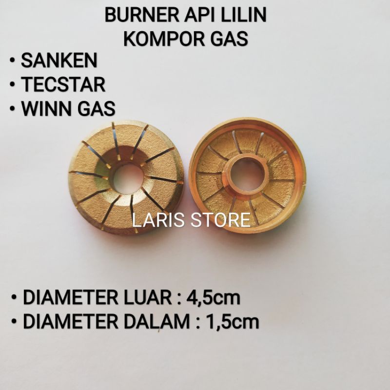 Burner Kecil / Api Lilin Tengah Kompor Gas Sanken