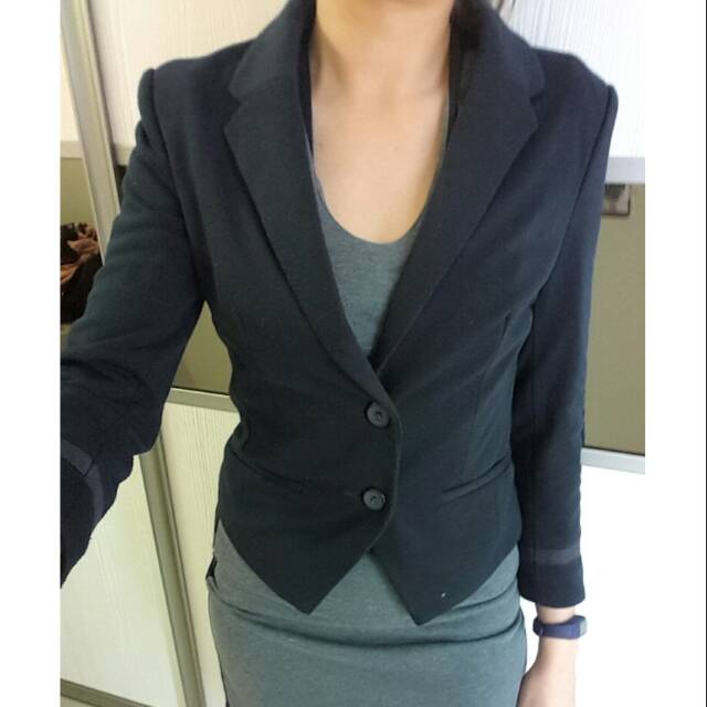 Preloved F21 blazer in navy