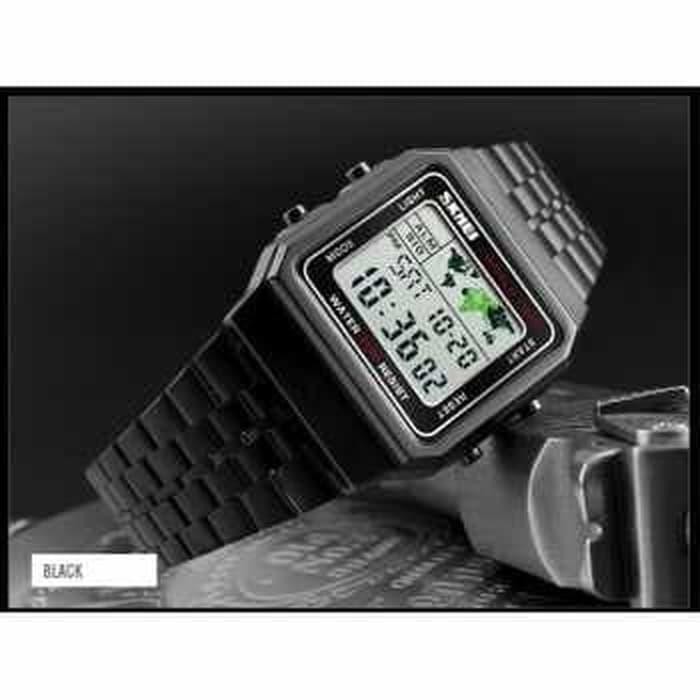 Promo Jam Tangan Pria Casio Skmei Original S Shock Rolex Ekspedition Black - Hitam Terjamin