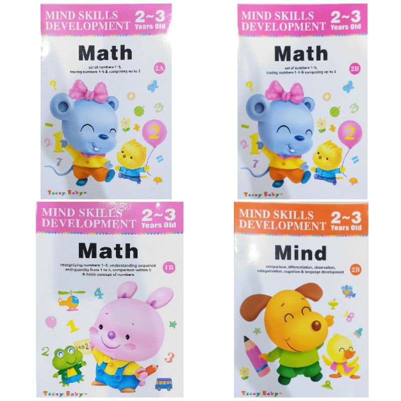 Buku Aktivitas Anak Mind Skills Development 2 - 3 Years Math Mind