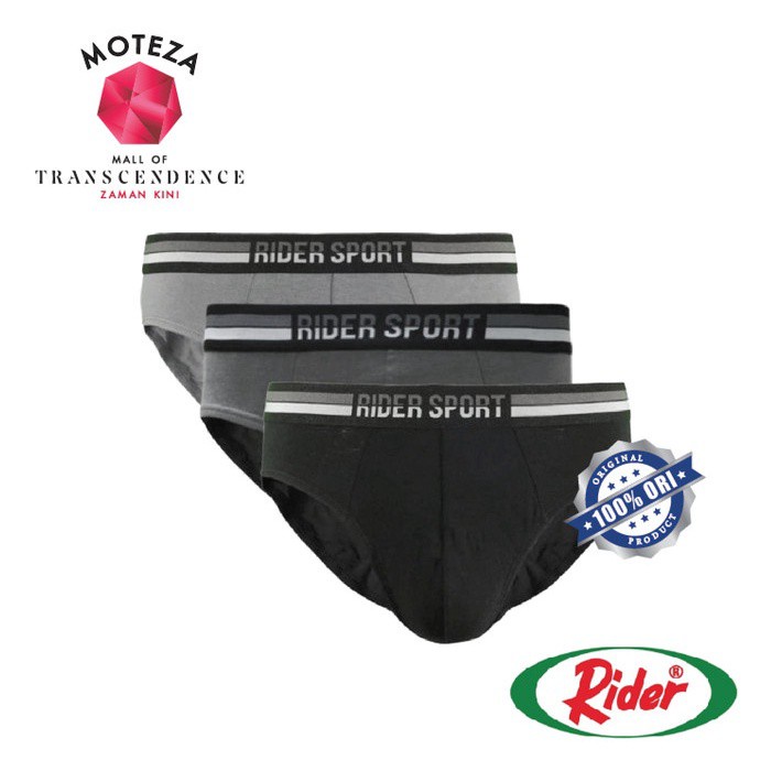 Celana Dalam Underwear Mini Brief Pria -RIDER Sport R 785 B - Isi 3 pcs