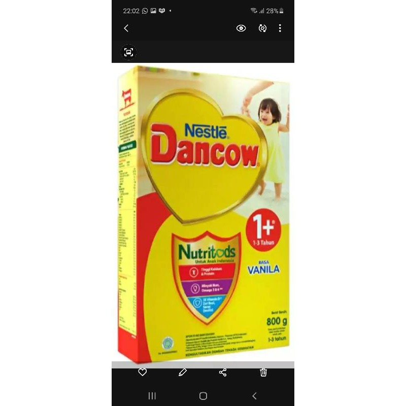 

Susu Dancow 1+