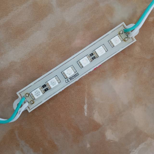 Lampu led strip 6 mata titik arus dc 12v (harga per biji)