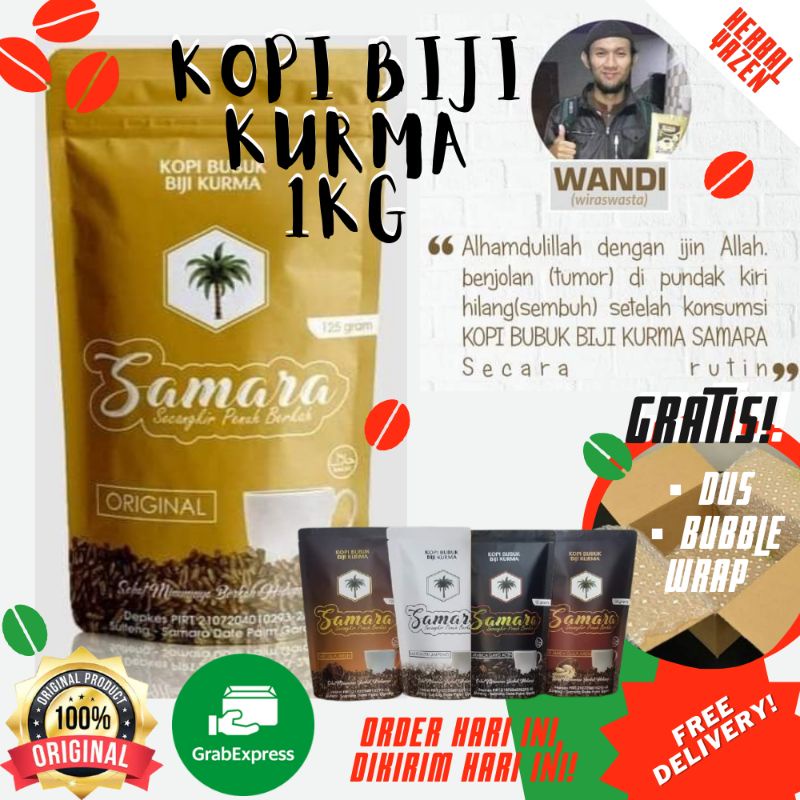 Kopi Biji Kurma Samara Asli Ori Original Tubruk Salak Luwak Sari Kurma Bubuk Murni Robusta Special M