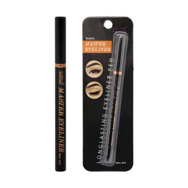 * NCC * Salsa Master Eyeliner Pen - Bold Eyeliner Cair Hitam - Eyeliner Spidol Waterproof