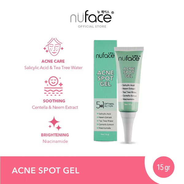 [BYE BYE JERAWAT] [15ML] [BPOM] Nuface Acne Spot Gel 15g | Totol Jerawat 15ml_Cerianti