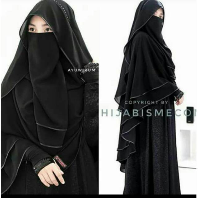NIQAB Farfhala /Hijabisme /Caqop(Cadar+Niqop)/CADAR NIQOB SET 3 IN 1