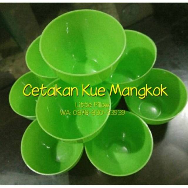 (KUE MANGKOK HIJAU) Cetakan Kue Mangkok Plastik / Cetakan Kue Apem / Cetakan Kue Basah