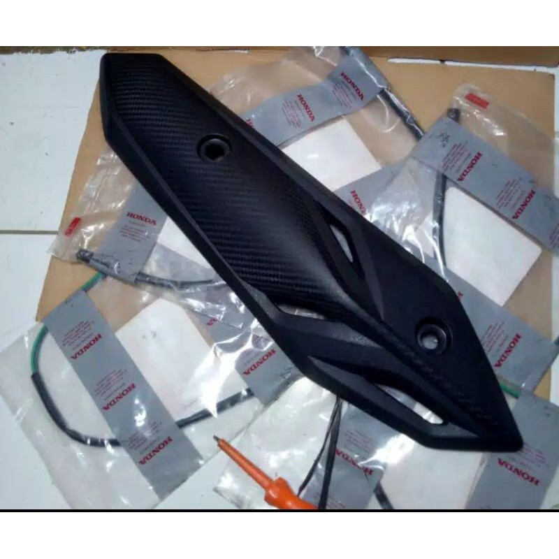 Cover Tameng Pelindung Knalpot Tutup Knalpot Honda Beat Esp New Led 2020 2021 2022 KIA Original