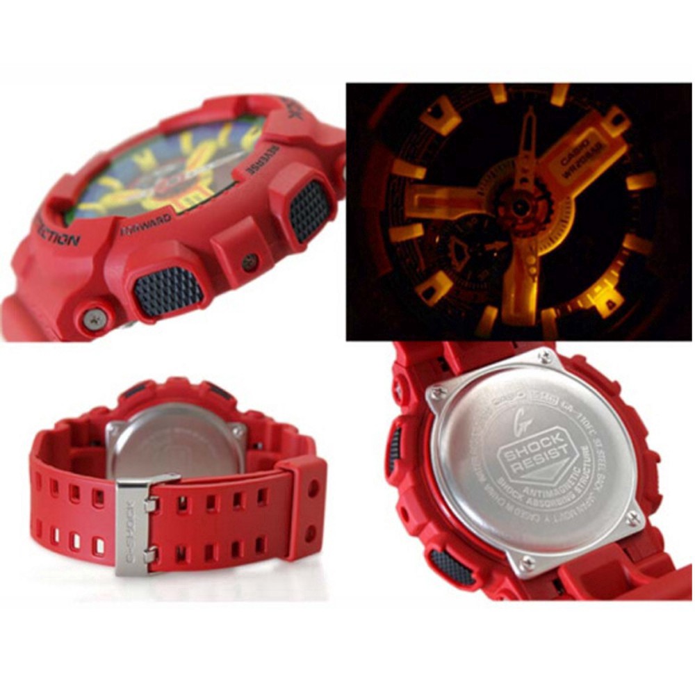 GA G-Shock GA-110 Red Yellow Wrist Watch Men Sport Watches