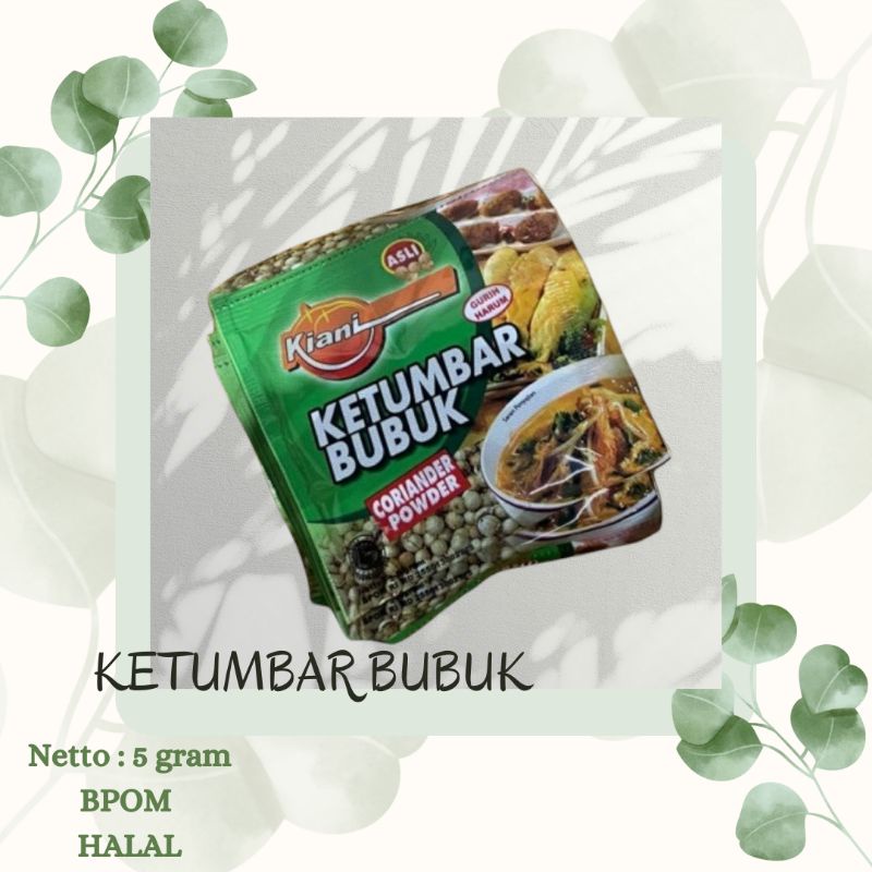 

Ketumbar bubuk by kiani 5 gr