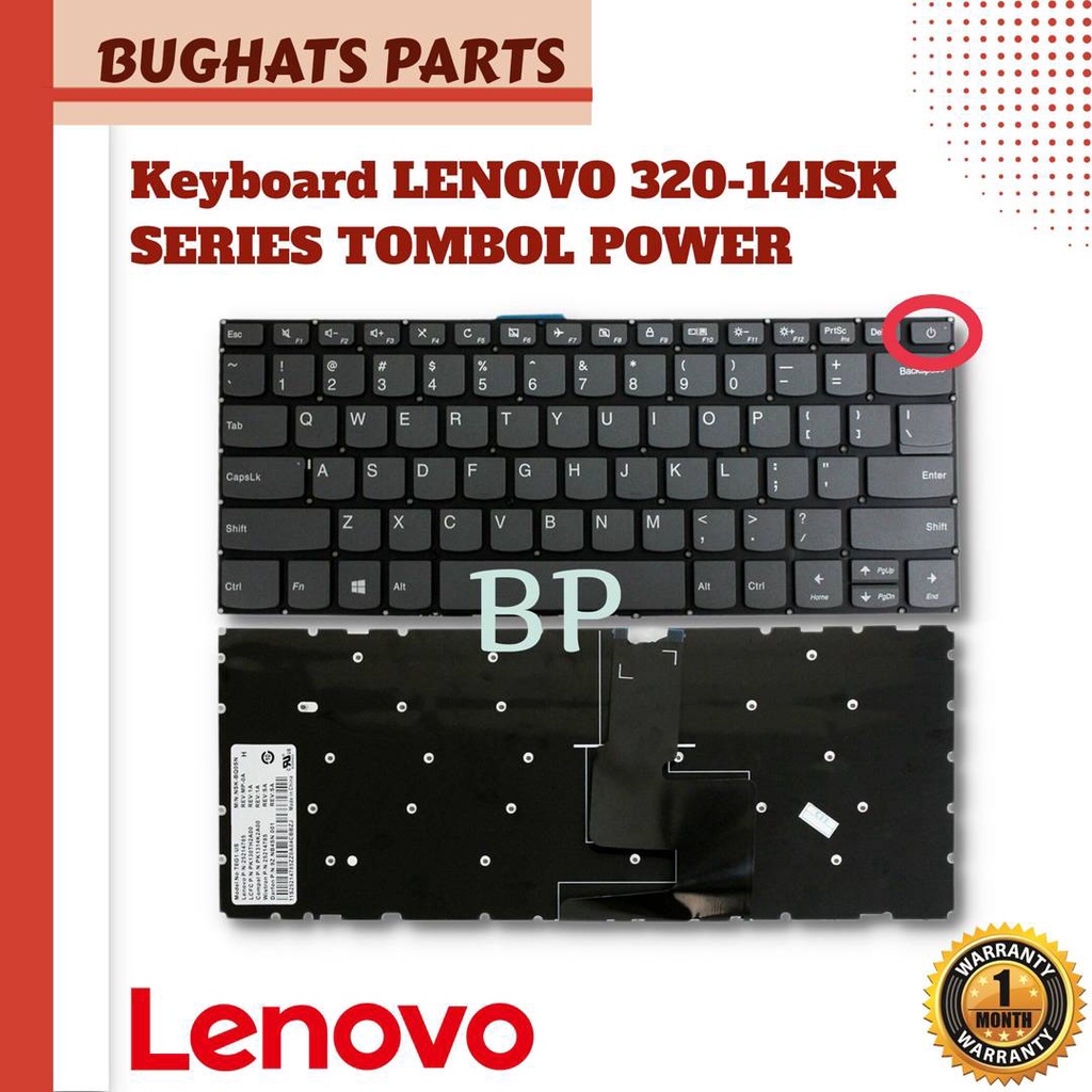 Keyboard Lenovo S145-14 S145-14AST S145-14IGM S145-14iwl S145-14API Tombol power