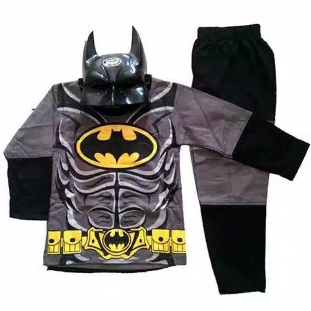 Baju Kostum Batman Superhero Anak Laki Laki umur 1 - 11 tahun