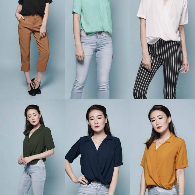 Kemeja putih dan hitam lengan pendek nevada swirl shirt