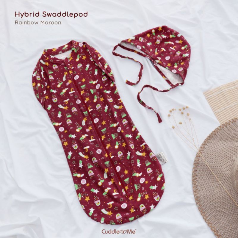 Cuddle Me Hybrid - Swaddlepod [Free Alas Ompol] Bedong Instan Topi CuddleMe