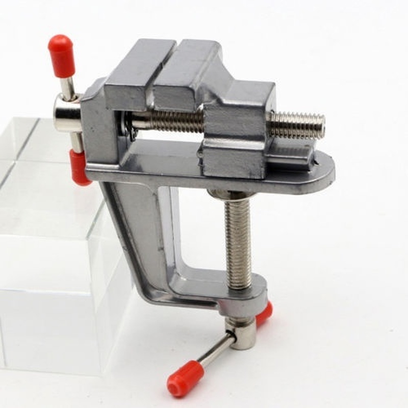 3.5&quot; Aluminum Small Jewelers Hobby Clamp on Table Bench Vise Mini Tool Vice