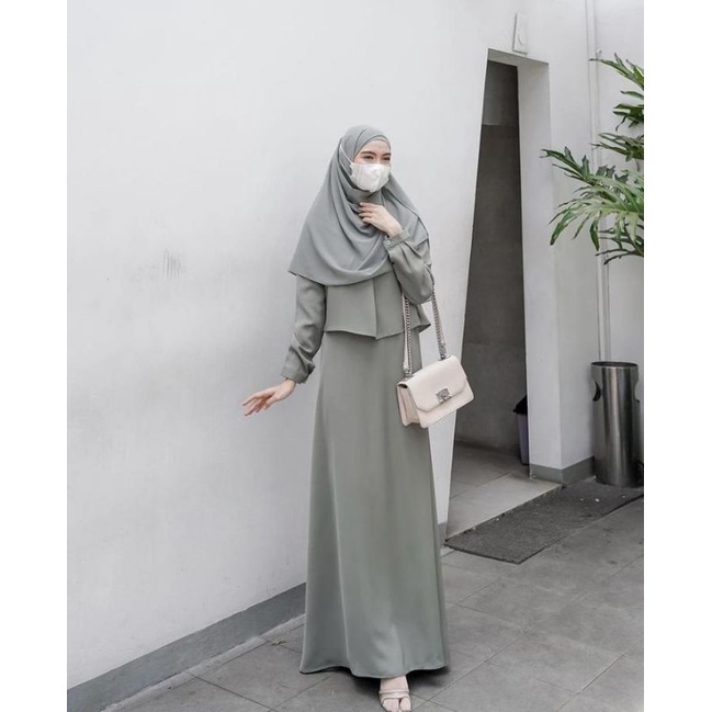 NAIMA DRESS MATCHA SIZE S BY EVOLVERE