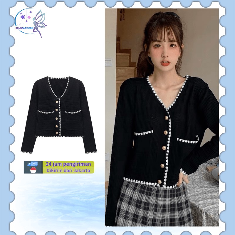 Bluse wanita //Cardigan/Atasan wanita lengan panjang Rajut wanita Cardigan panjang