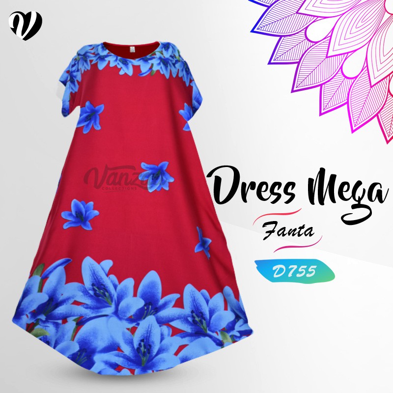 Daster Mega Dress Vega Payung Baju Midi Tidur Daster Mega Dress Vega Payung Baju Midi Tidur